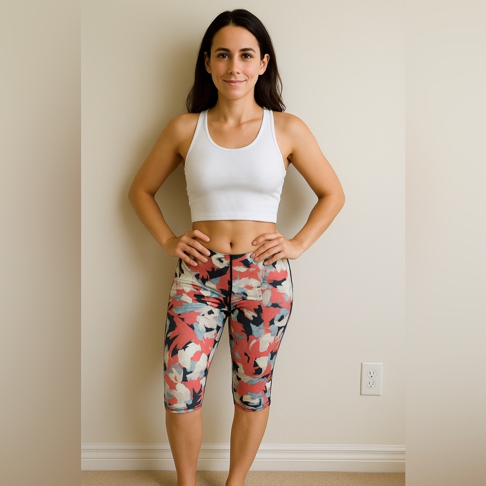 Floral workout capri leggings - Everlast
